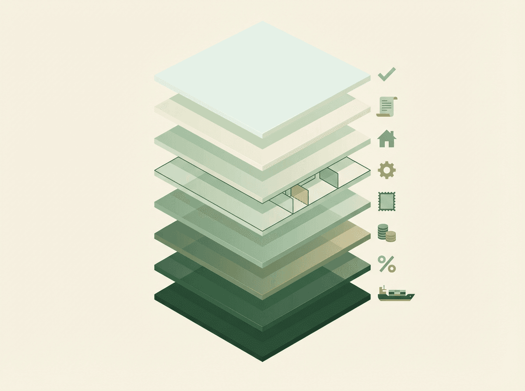 Eight layers of tax calculation